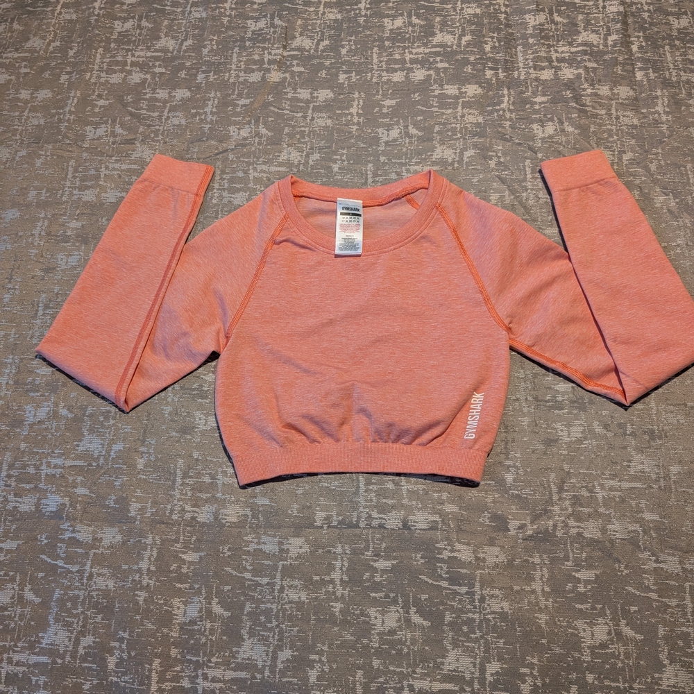 Gymshark Light Orange Crop Top